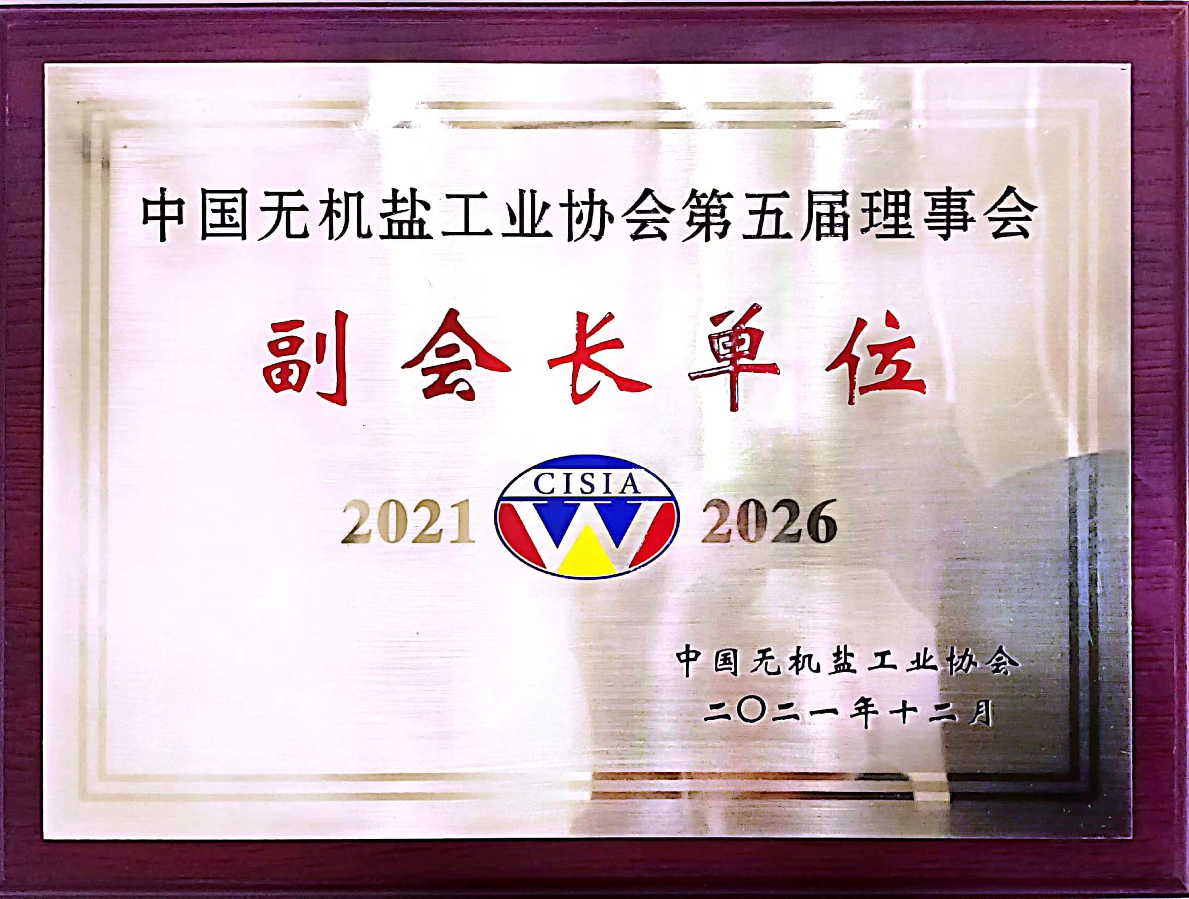 中國(guó)無機(jī)鹽工業(yè)協(xié)會(huì)副會(huì)長(zhǎng)單位